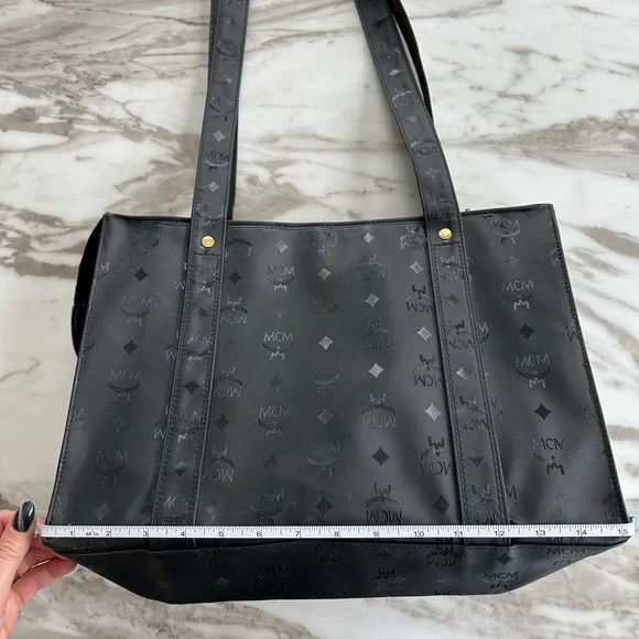 MCM Black Tote Shopper Vintage